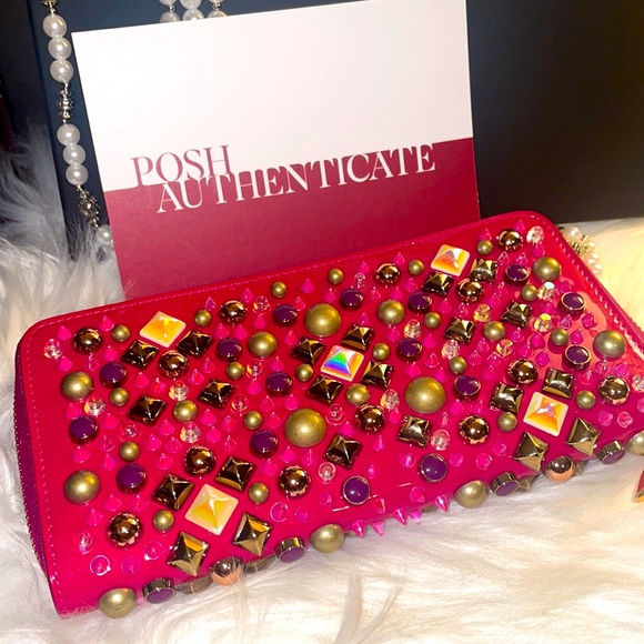 Christian Louboutin Handbags - NWOT 💗Authentic 💗Christian Louboutin• Pannettone Studded Wallet